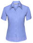Damska koszula krótki rękaw 100% bawełna Russell Z957F jasna niebieska, błękitna