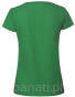 koszulka, T-shirt damski, Lady-fit 100% bawełna F186, zaokrąglony dekolt, zielona, tył koszulki