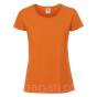 T-shirt damski Lady-fit 100% bawełna, pomarańczowy, orange