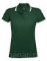 Koszulka Polo Damska Pasadena 100% bawełna Sol's L586 zielona leśny/biała