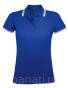 Koszulka Polo Damska Pasadena 100% bawełna Sol's L586 niebieski królewski/biała