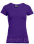 T-shirt damski V-neck dla pielęgniarek Promodoro E3086 fioletowy