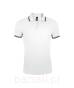 Koszulka Polo Męska Pasadena 100% bawełna Sol's L591 biała / granatowa