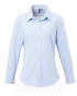 koszula taliowana w kratkę pr320, pw320, premier, niebiesko biała, pepitka, przód koszuli