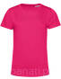 Damski T-Shirt Organic E150 B&C, różowy, magenta