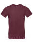 T-shirt męski B&C BCTU03T, Burgundy, bakłażan, czerwone wino 