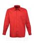 Męska Koszula długi rękaw Premier PR200 czerwona